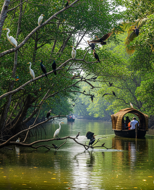 Family trip to Kumarakom with cab service from cochin kerala